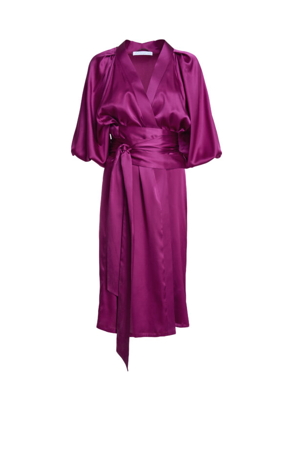 Robe - wrap dress knee length